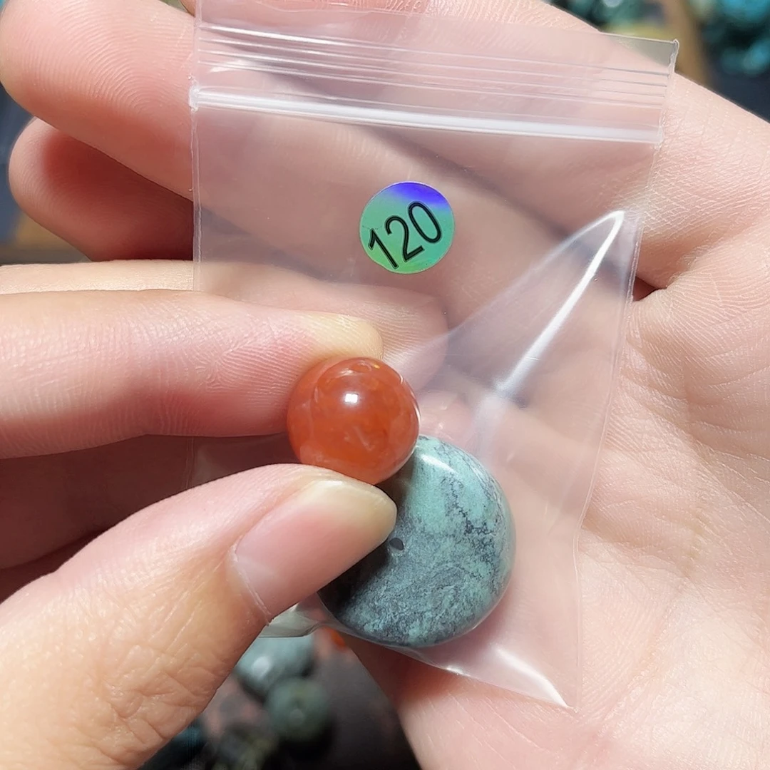 ****0未镶嵌圆珠桶珠老型手串！！玛瑙/玉髓