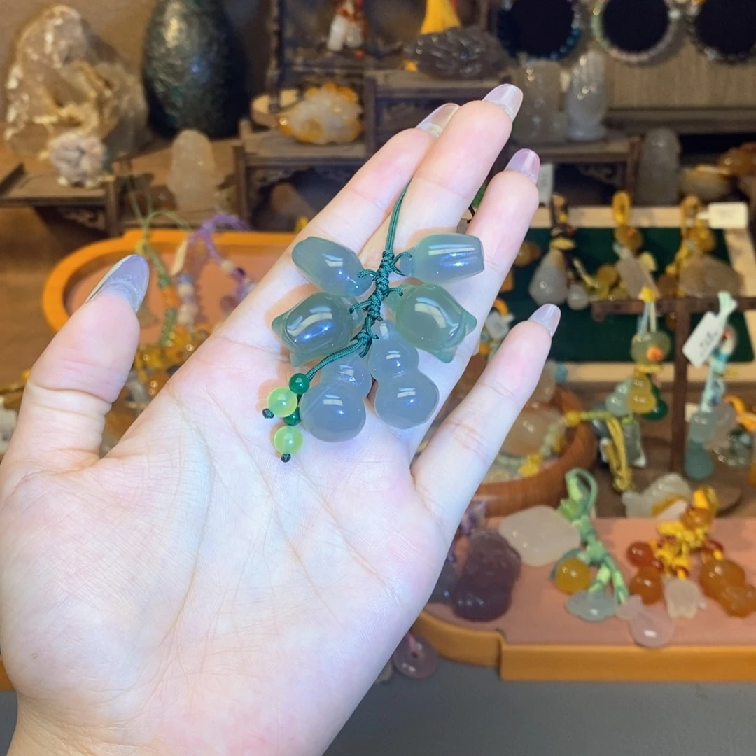玛瑙/玉髓未镶嵌车挂挂件