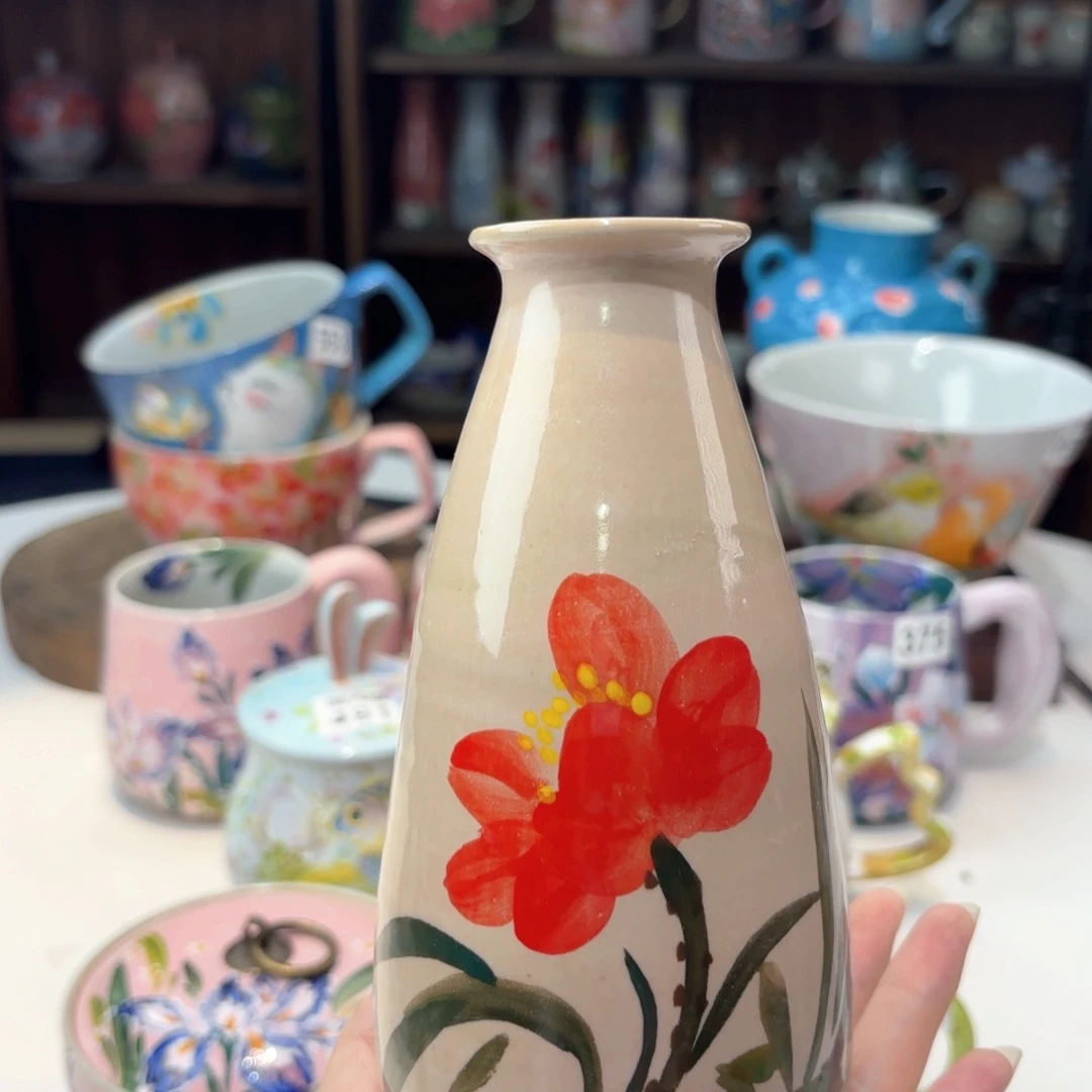 景德镇手绘高温釉下彩陶瓷茶具
