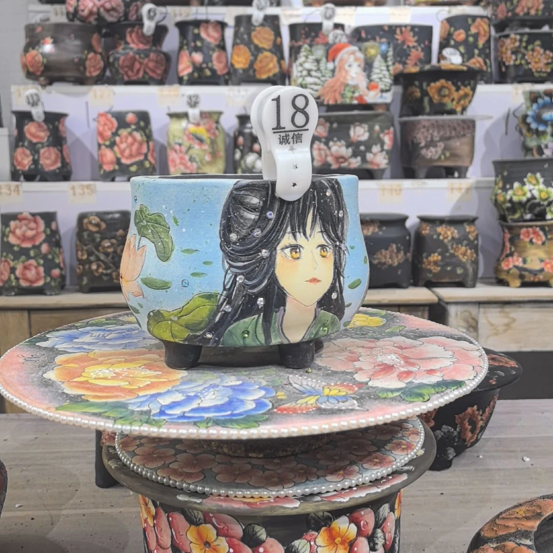 花盆红泥景德镇花盆