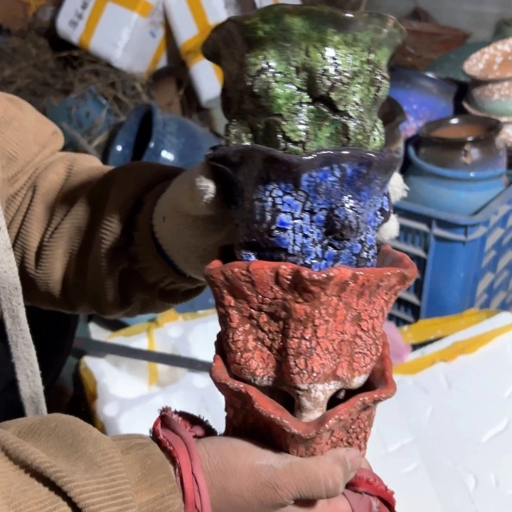 红陶口径 高度 花盆 13 10