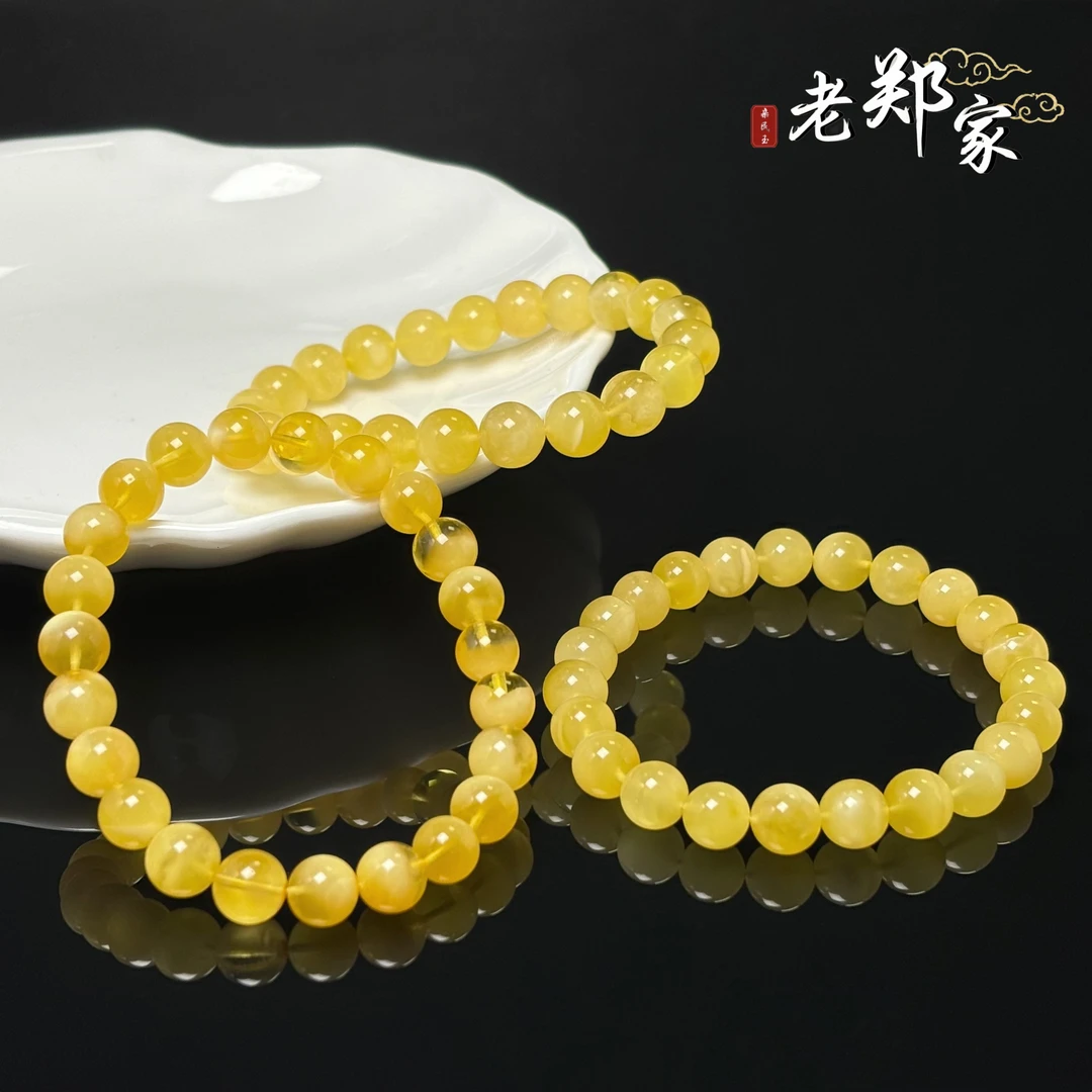 【老郑家】蜜蜡手串一条 约8mm+(多样性发1件) YXML009