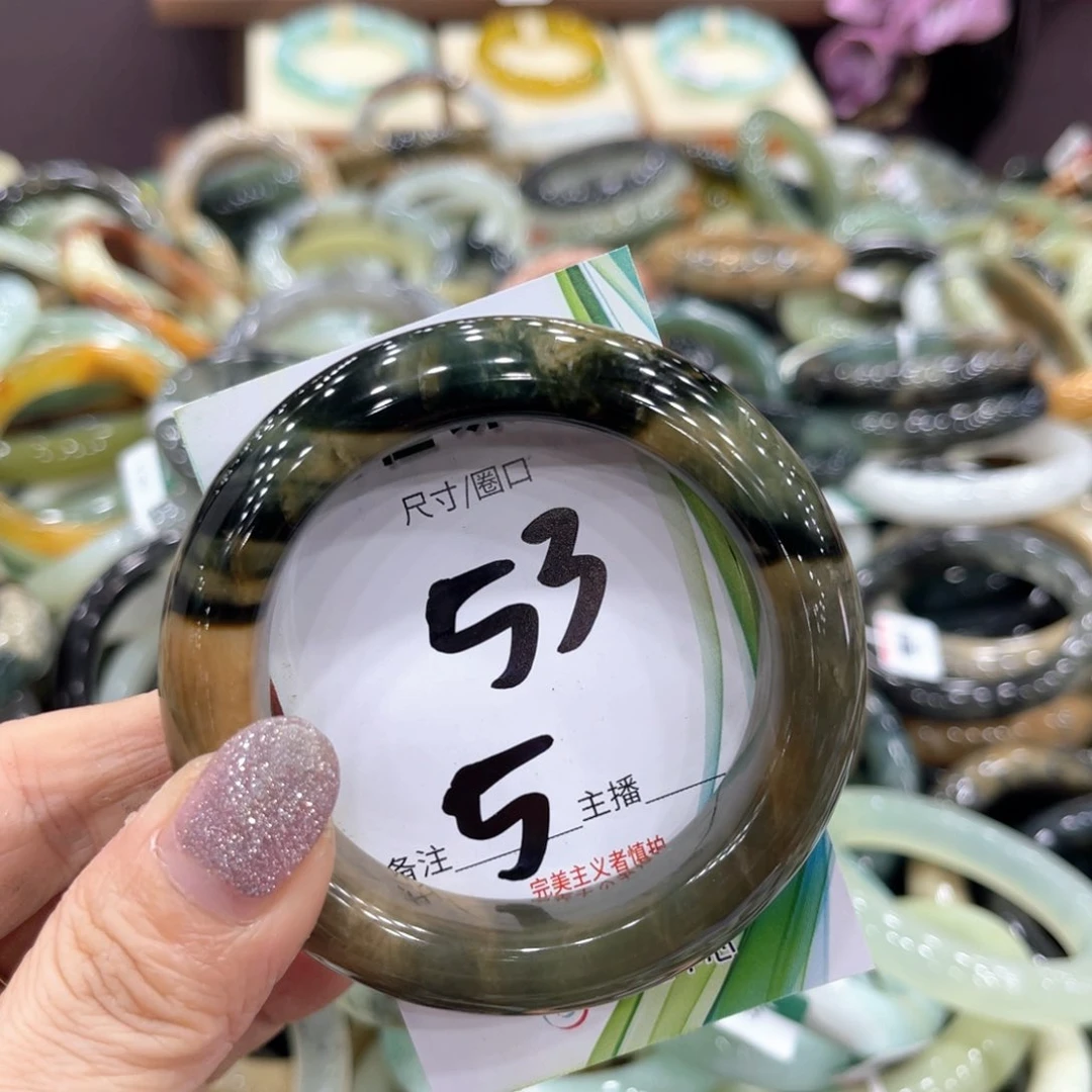 岫玉未镶嵌手镯手镯