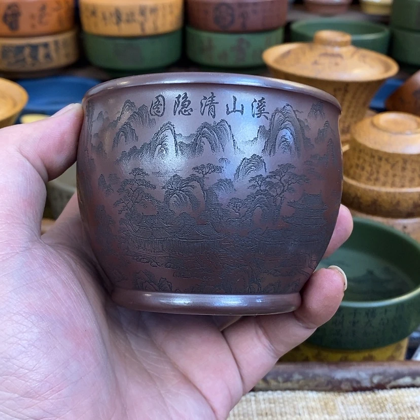 【闪购商品】紫砂杯子宜兴全手工紫砂杯