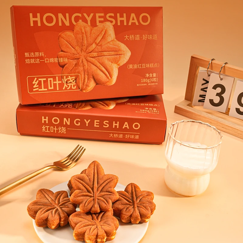 【红叶烧】天津大桥道DQD红叶烧糕点礼盒传统糕点日常伴手礼