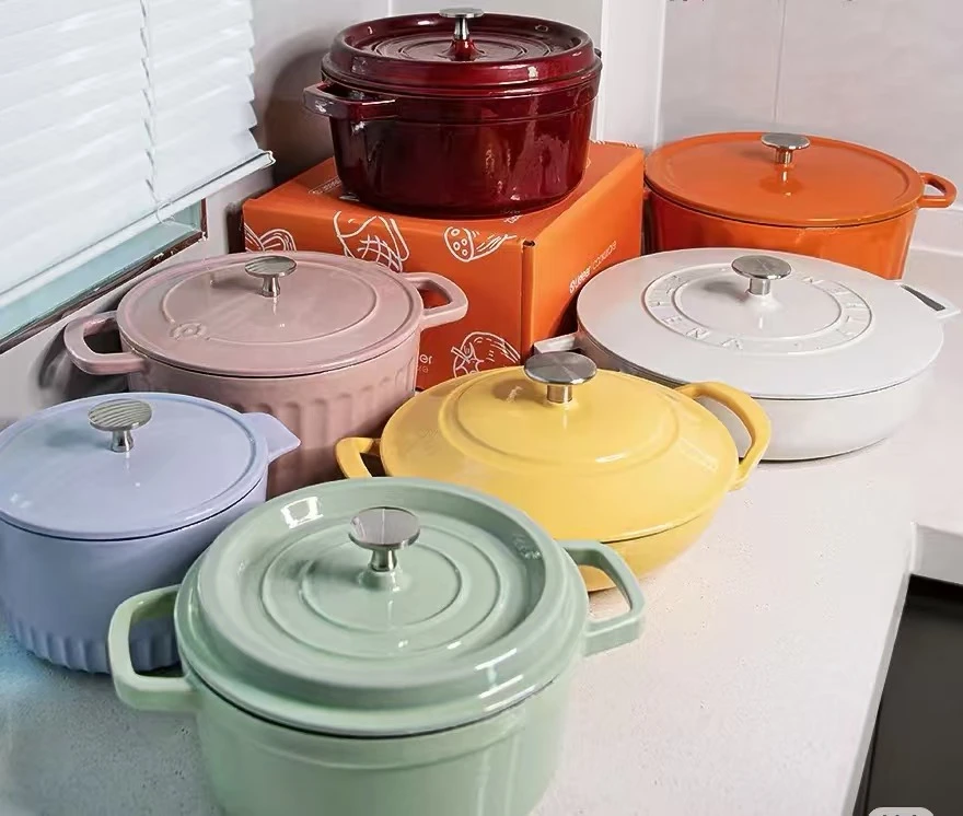 铸铁珐琅锅直播专用