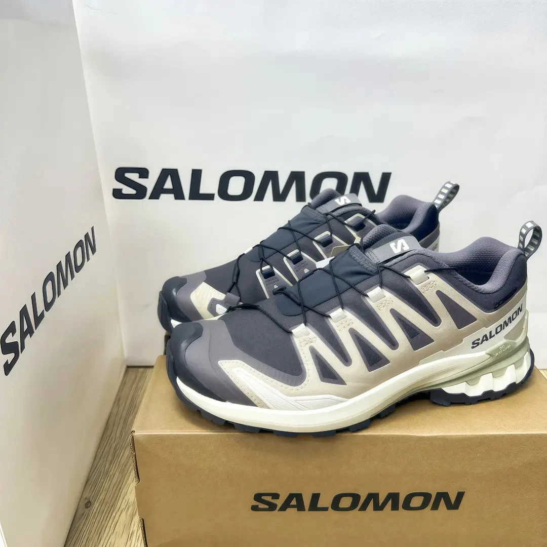 SALOMON萨洛蒙XA Pro 3D V9 GTX防水低帮徒步鞋香芋紫 灰紫477447