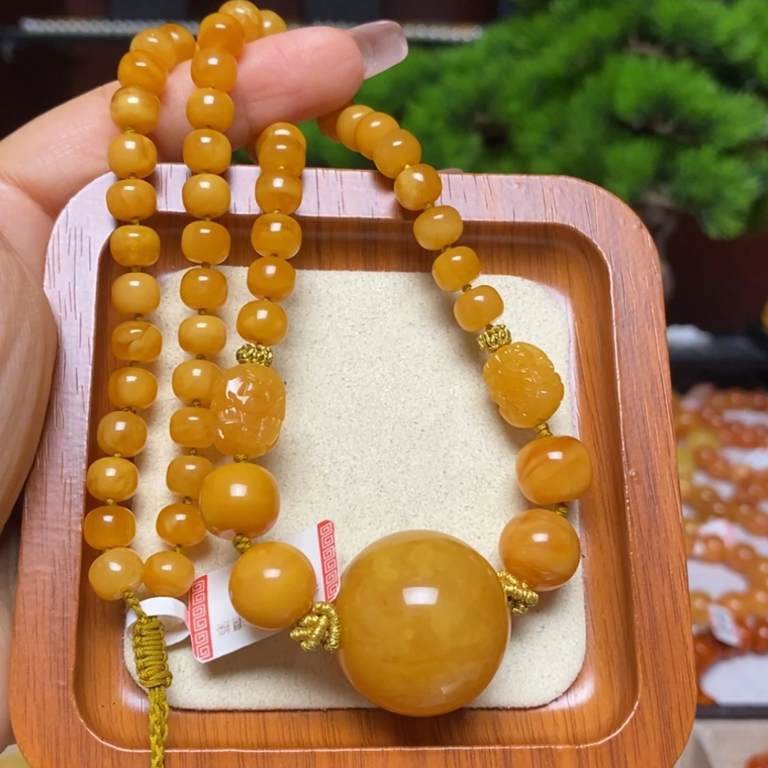【闪购商品】蜜蜡颈饰未镶嵌项链