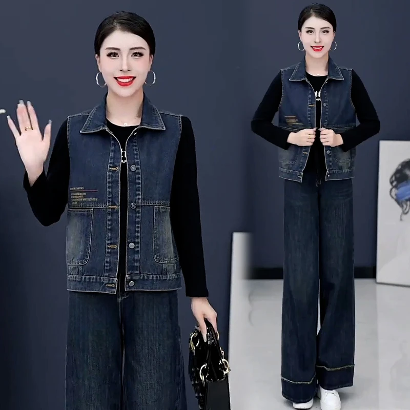 小个子短款牛仔马甲女士2025年秋季新款显瘦减龄无袖坎肩马夹外套