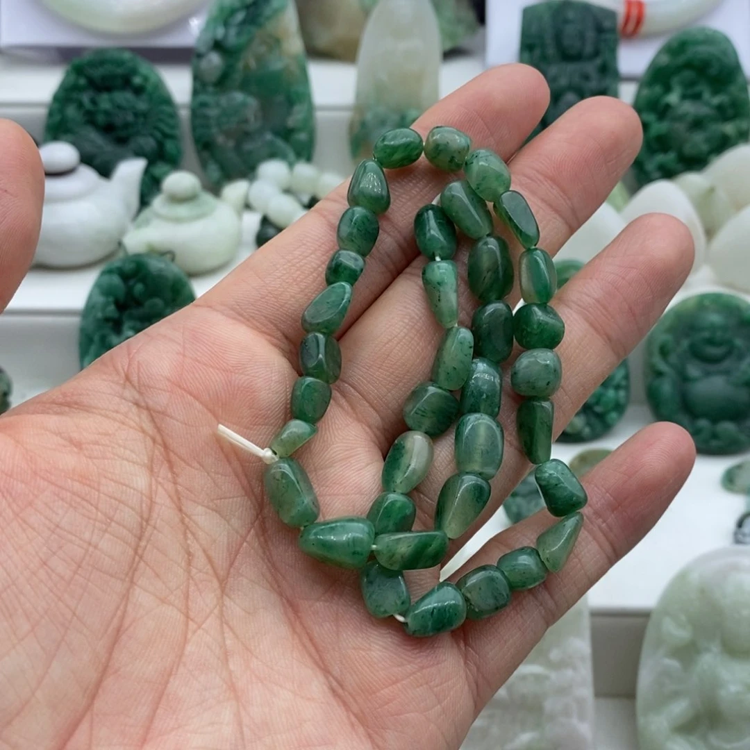 独山玉手串未镶嵌
