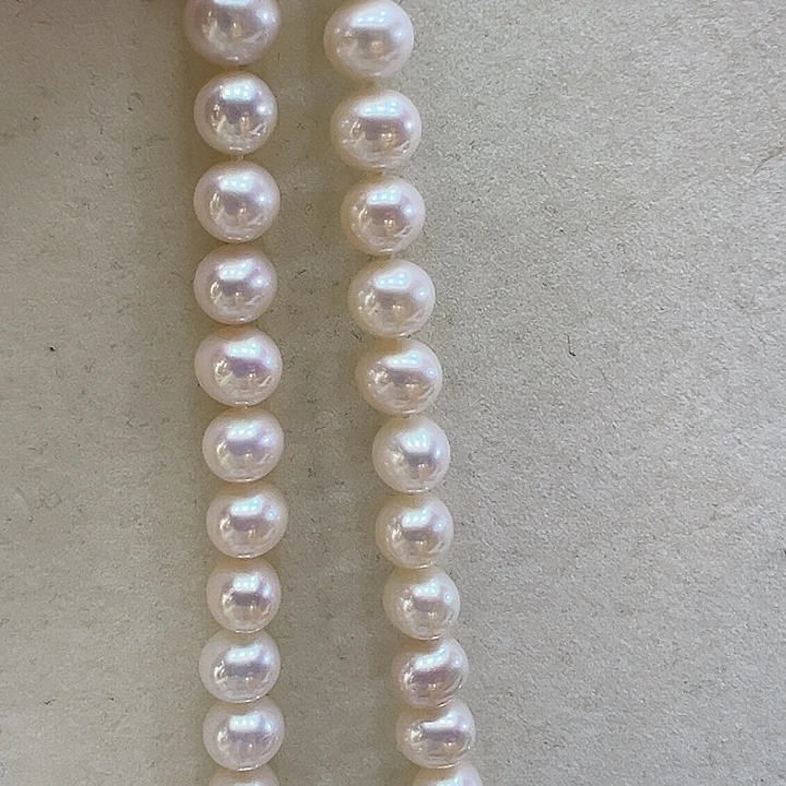 银S925镶嵌淡水珍珠颈饰➕9-10高品极光炫彩