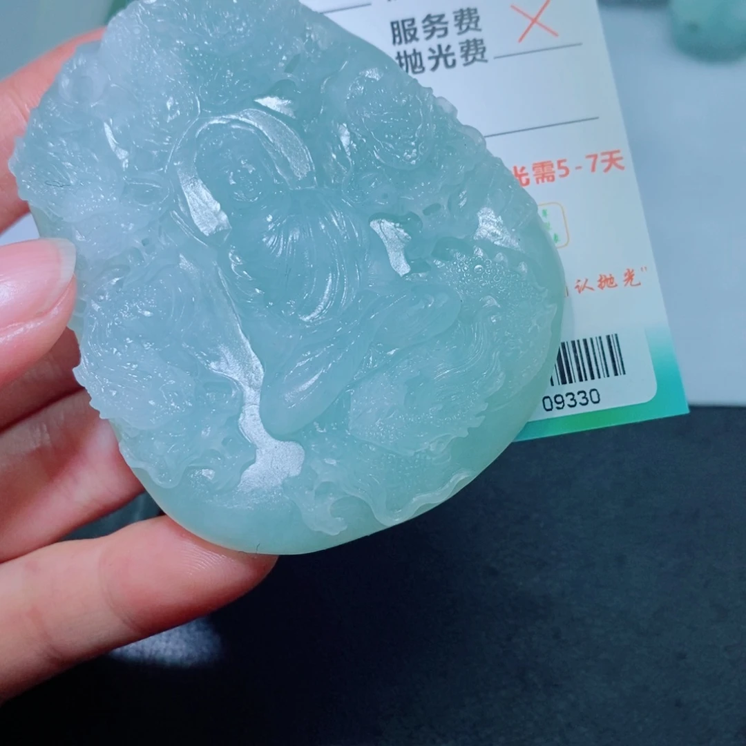 定制翡翠未镶嵌吊坠