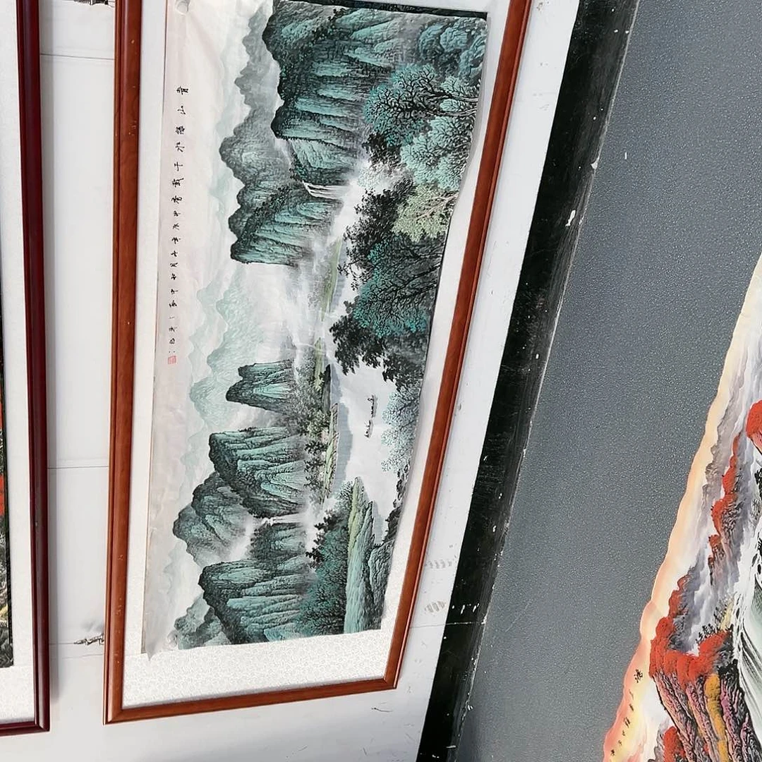 国画团**圆手绘作品质量不错