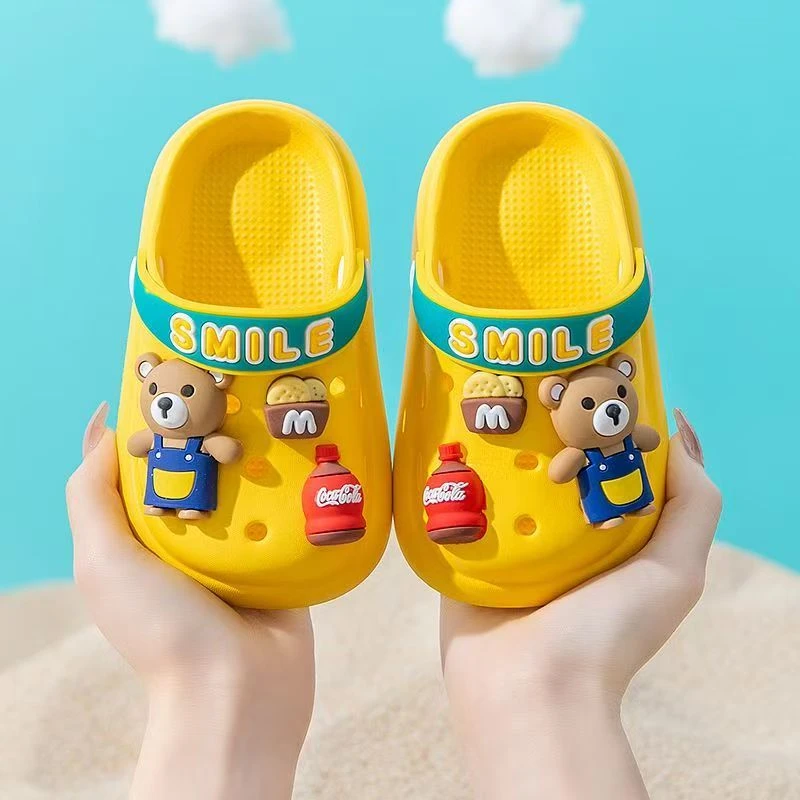 【微瑕童鞋】洞洞鞋夏季EVA可爱拖鞋卡通小孩鞋