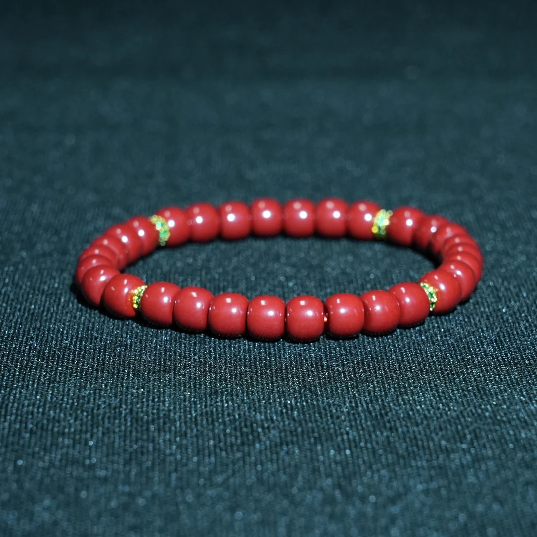 含辰砂工艺品朱砂手串ZS237