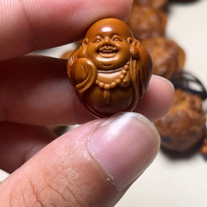 手串橄榄核2.0光背弥勒单颗