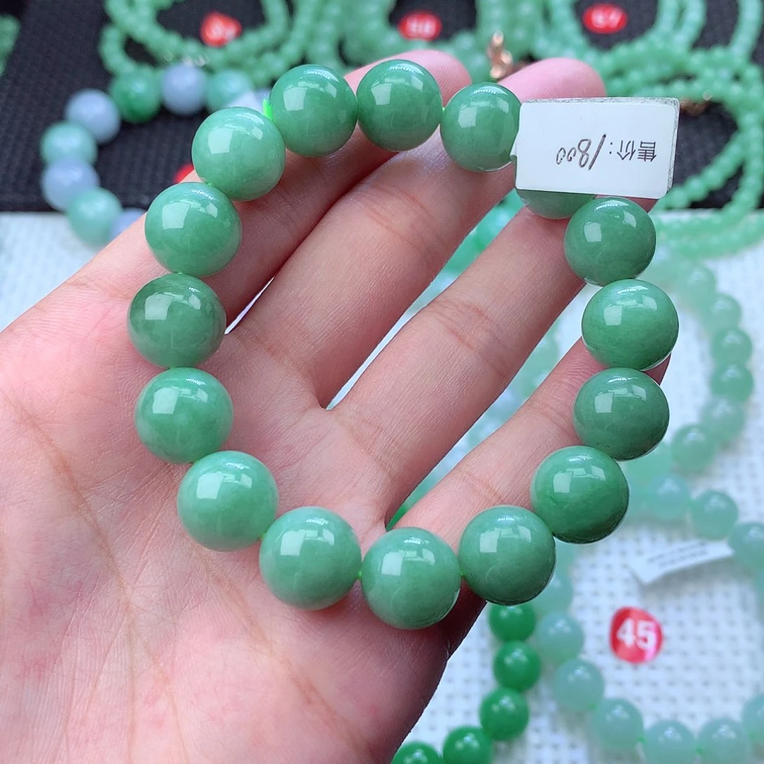 翡翠未镶嵌毛衣链卡13