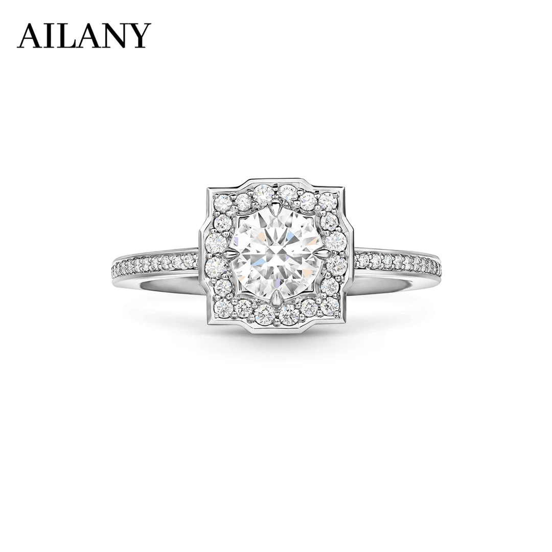 实验室培育钻石【定制】河南培育钻石铂金人工钻石HW培育钻婚戒女款