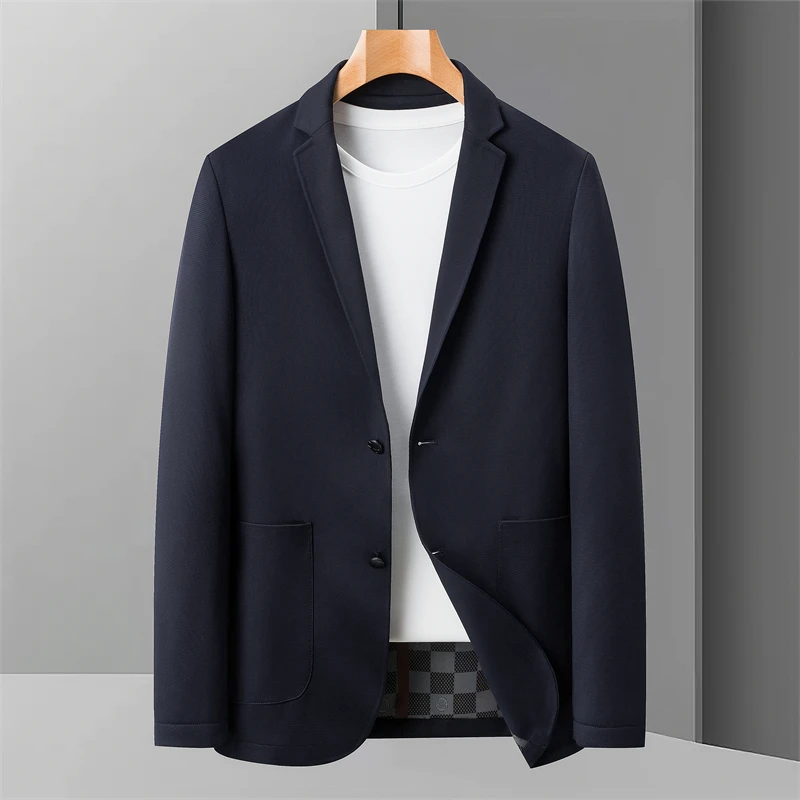 春季男士薄款商务简约西服男百搭休闲长袖单西82328