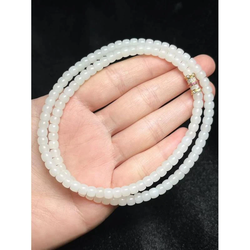 【央网专属】和田玉项链YM16276【尺寸：约4*4mm】