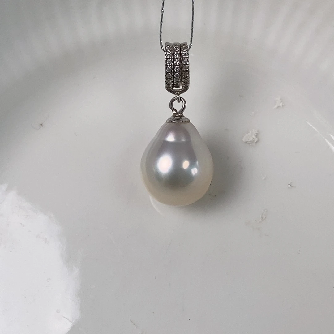 海水珍珠戒指银S925镶嵌