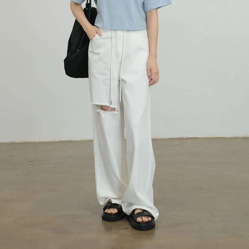 【夏款上新】AIRIQI时尚牛仔H型长款牛仔长裤AI42NC054