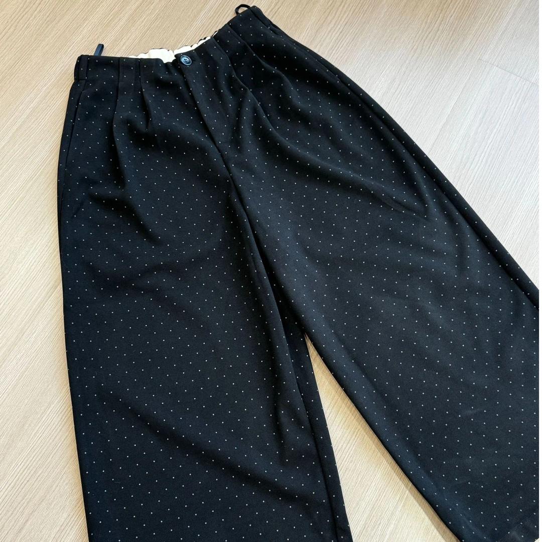 休闲裤秋冬阔腿裤高腰长裤A10-134