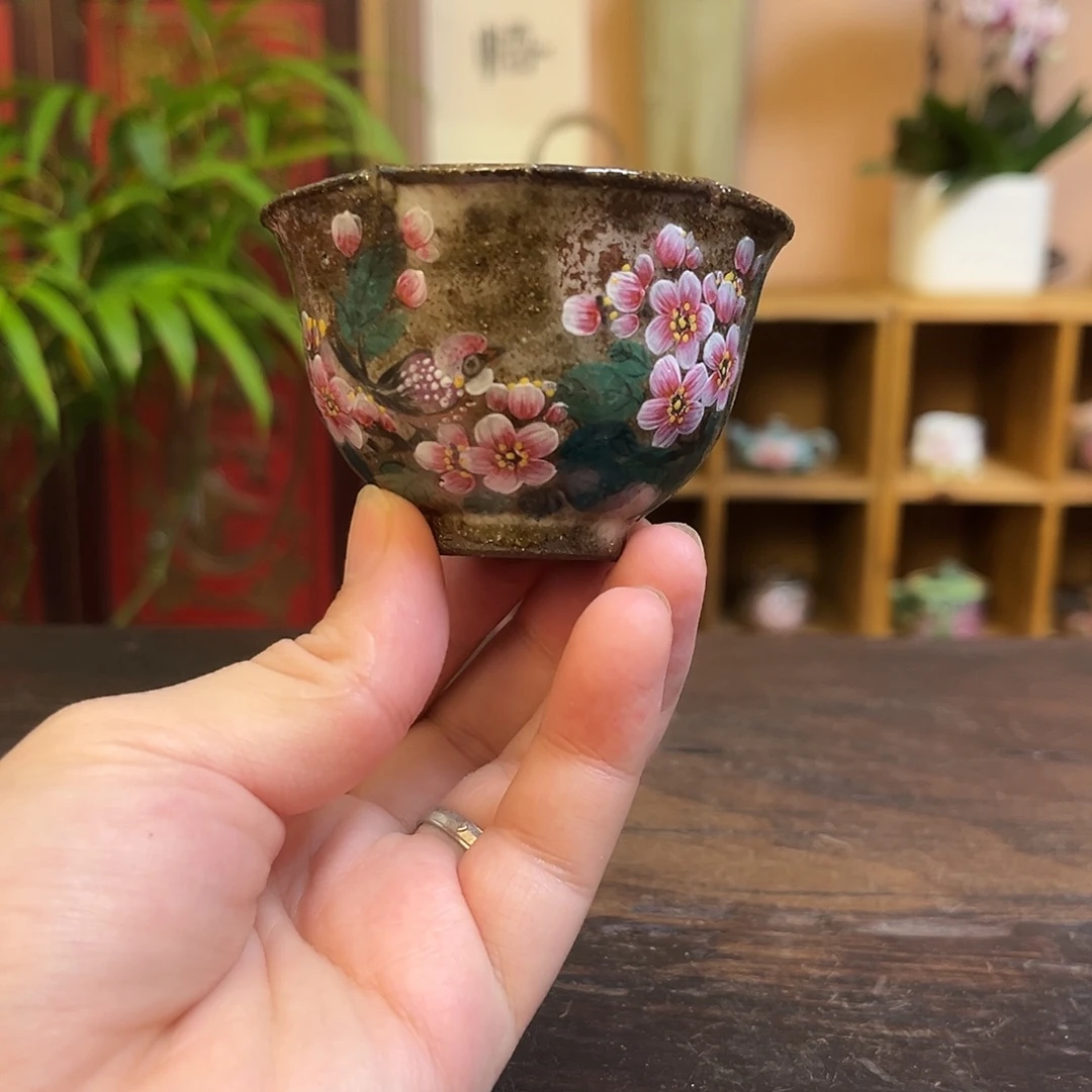 柴烧手工手绘陶瓷