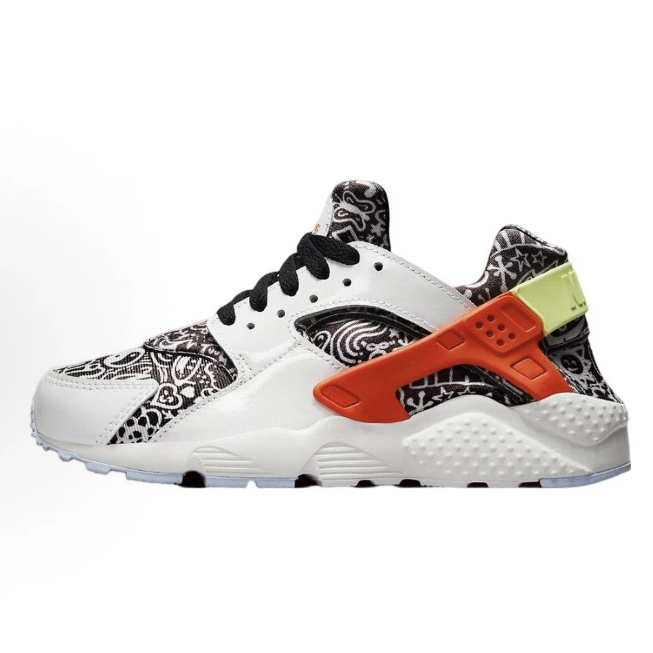 Nike Air 舒适 防滑减震 低帮 儿童跑步鞋 白黑DV2243-100