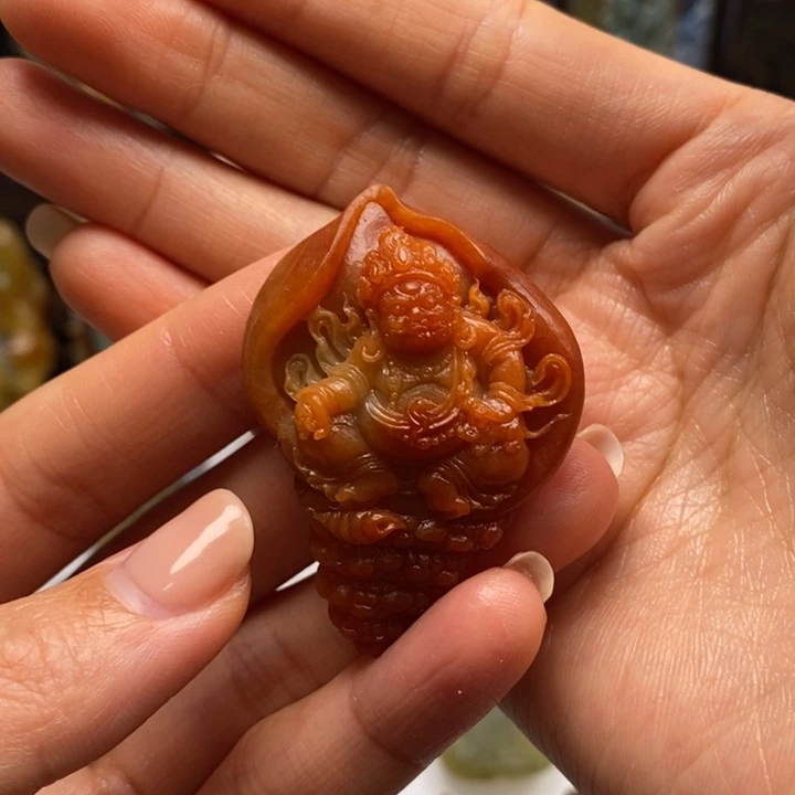 【闪购商品】未镶嵌定制翡翠不****气定制翡翠未镶嵌黄财神