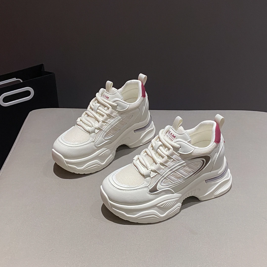 女士增高8公分厚底百搭小个子女款休闲鞋爆款运动鞋小白鞋夏季