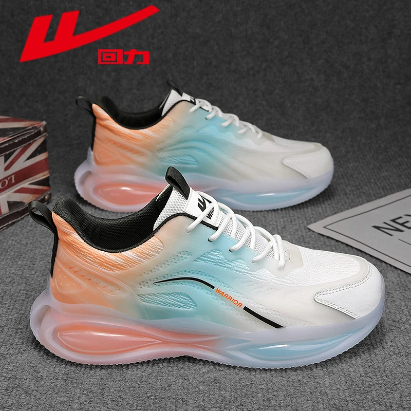 Warrior/回力夏季新款男士运动休闲鞋鞋子男款透气跑步鞋气垫软底