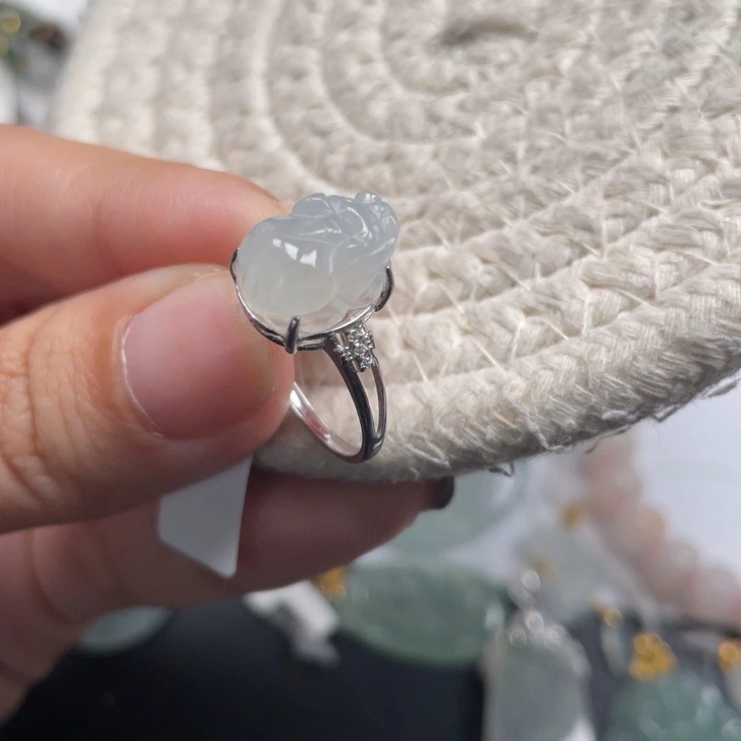 翡翠银S925镶嵌颈饰天然A货缅甸翡翠