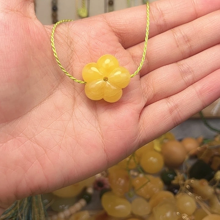 蜜蜡颈饰未镶嵌蜜蜡