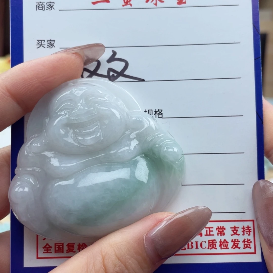 翡翠未镶嵌颈饰小****～