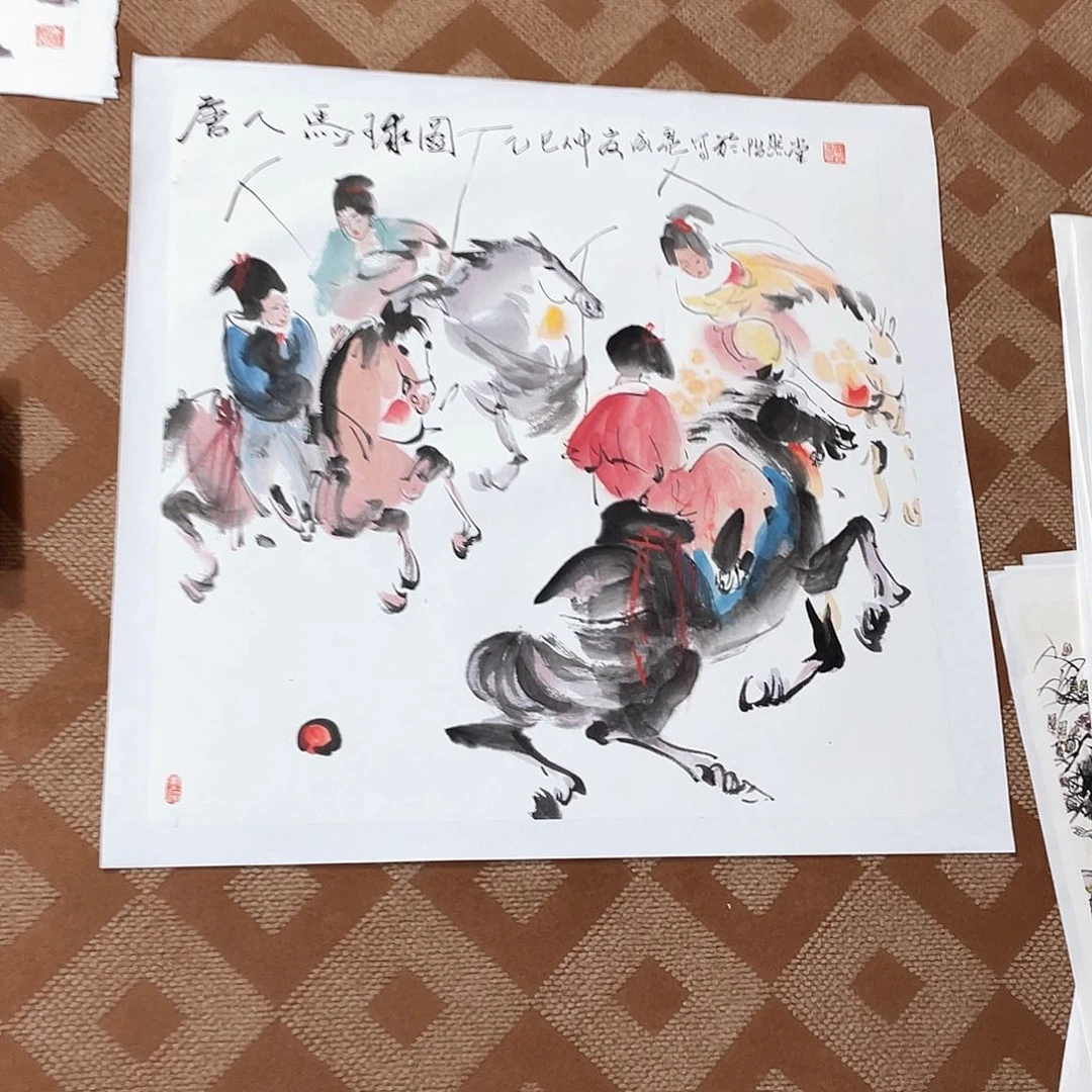 缓***芬国画手绘画作品欣赏