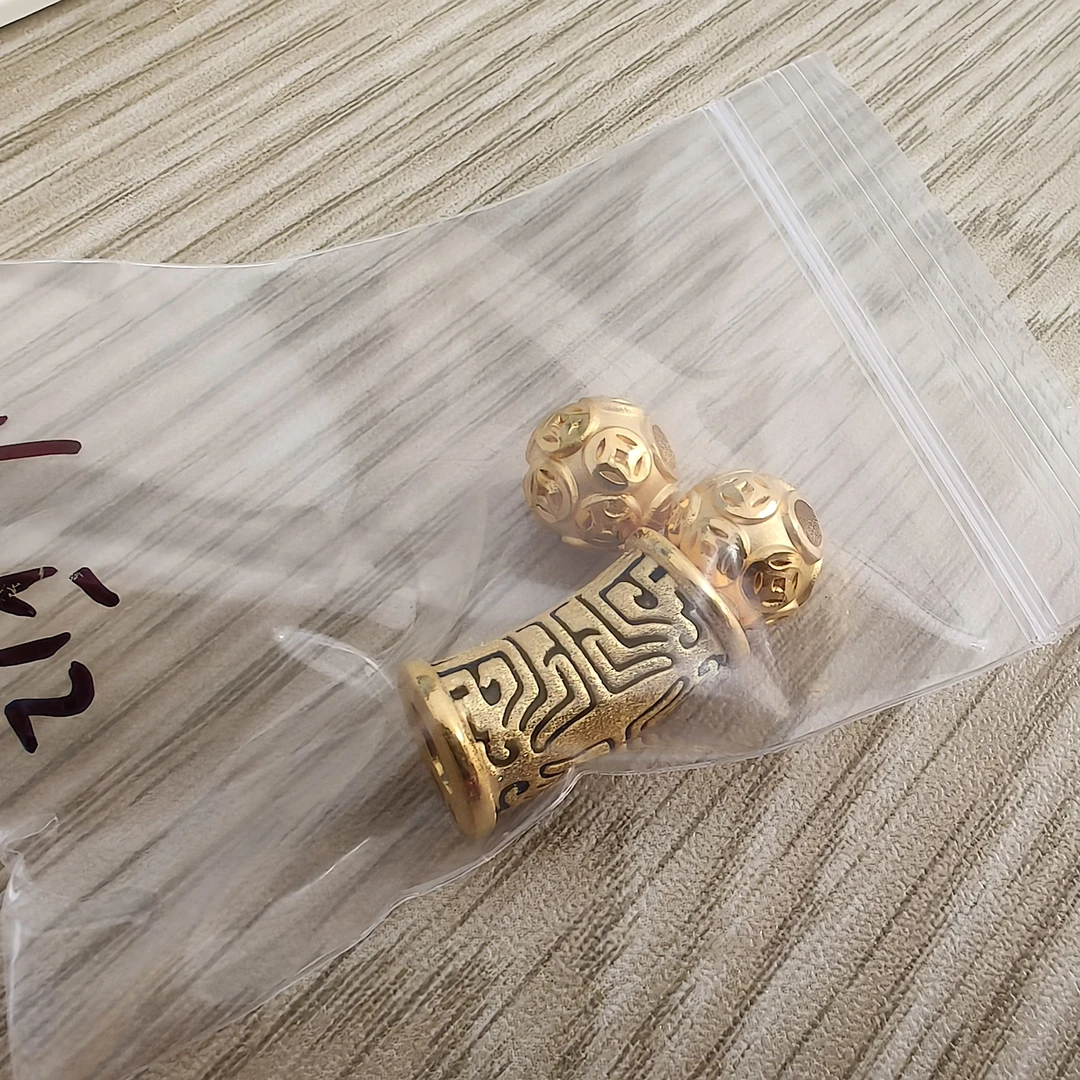 足金999  弯管珠