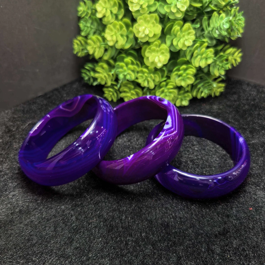 S8054【东齐珠宝】九曲玄晶紫醇玛瑙紫手镯-配礼盒-多样性只发一件