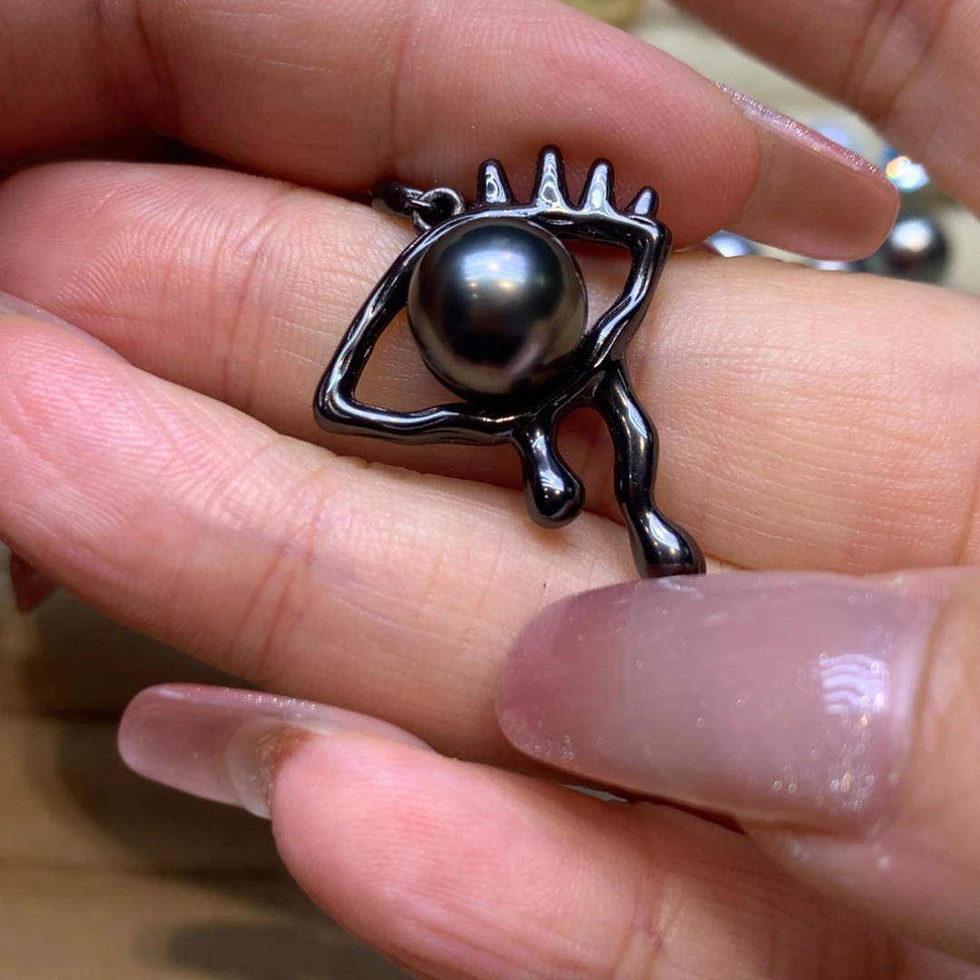 颈饰银S925镶嵌海水珍珠