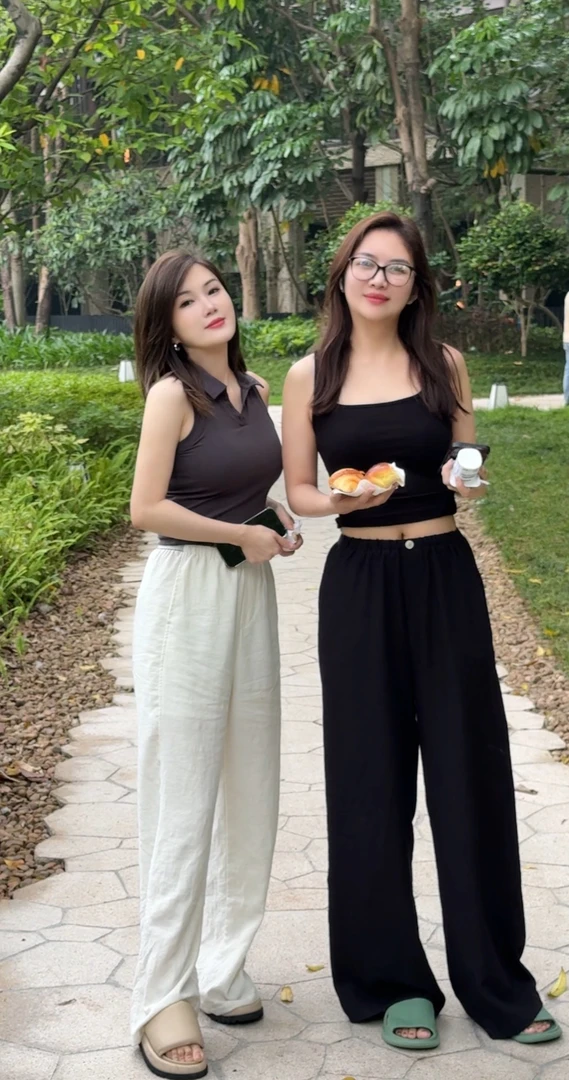 SUSIE HOLI 亚麻超软冰凉直筒裤