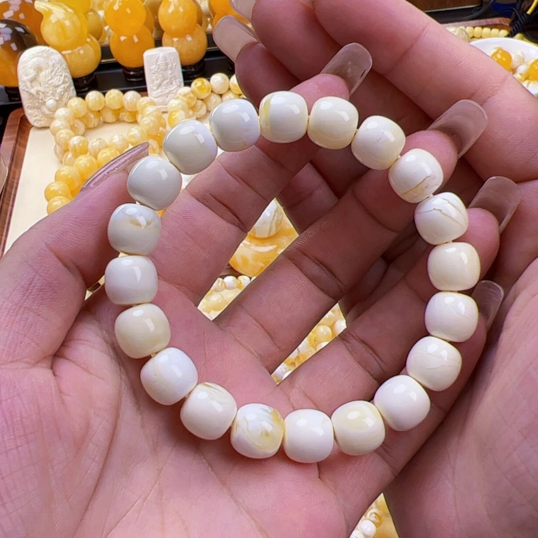 未镶嵌琥珀手链天然蜜蜡11m