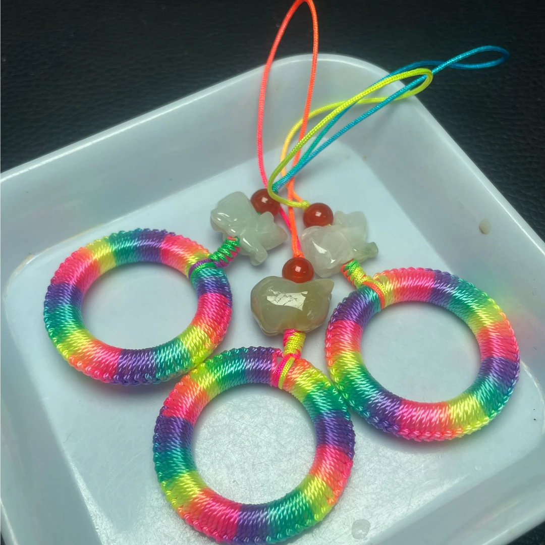 手机挂件吊坠，翡翠天然A货