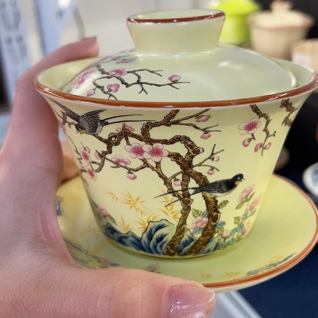 陶景德陶瓷盖碗茶具