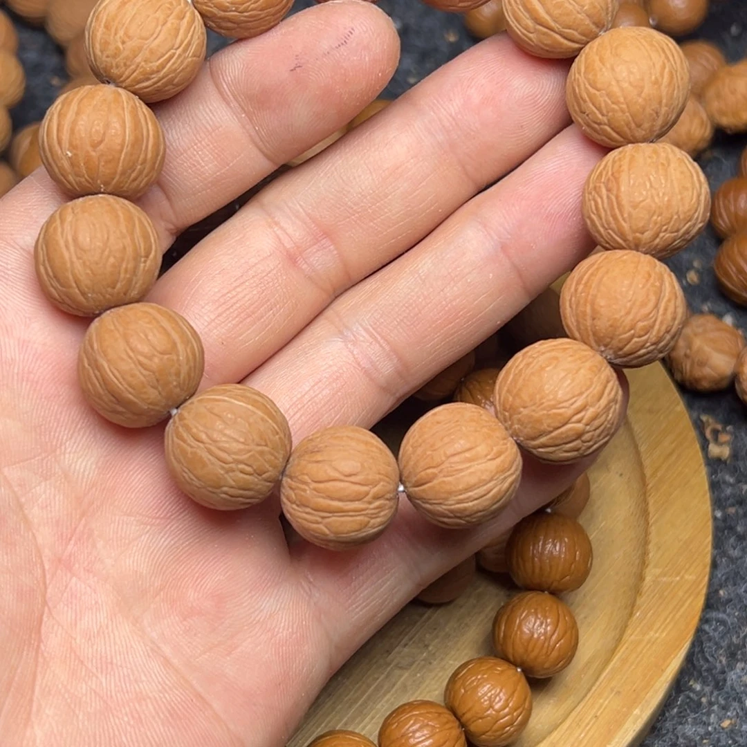 吊坠猴头核桃原皮聚宝盆18精卡不打底