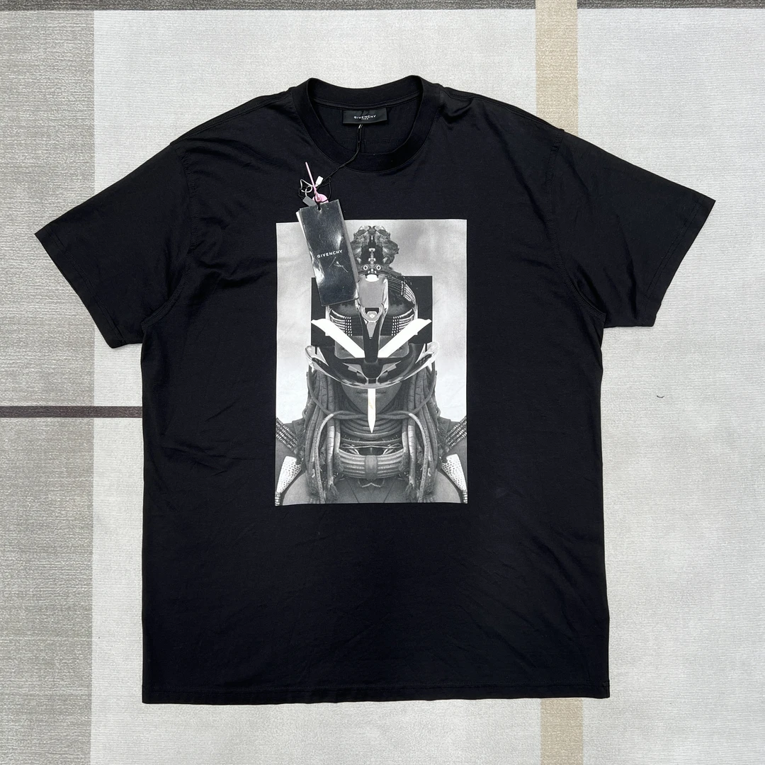 全新未使用 Givenchy/纪梵希 短袖夏季圆领印花卡通宽松T恤S