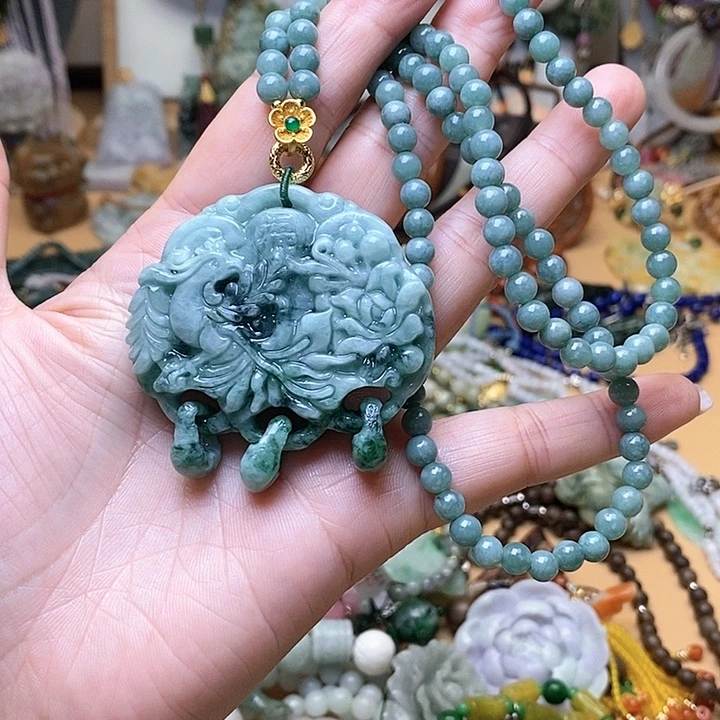 翡翠吊坠(赠链)未镶嵌一套39