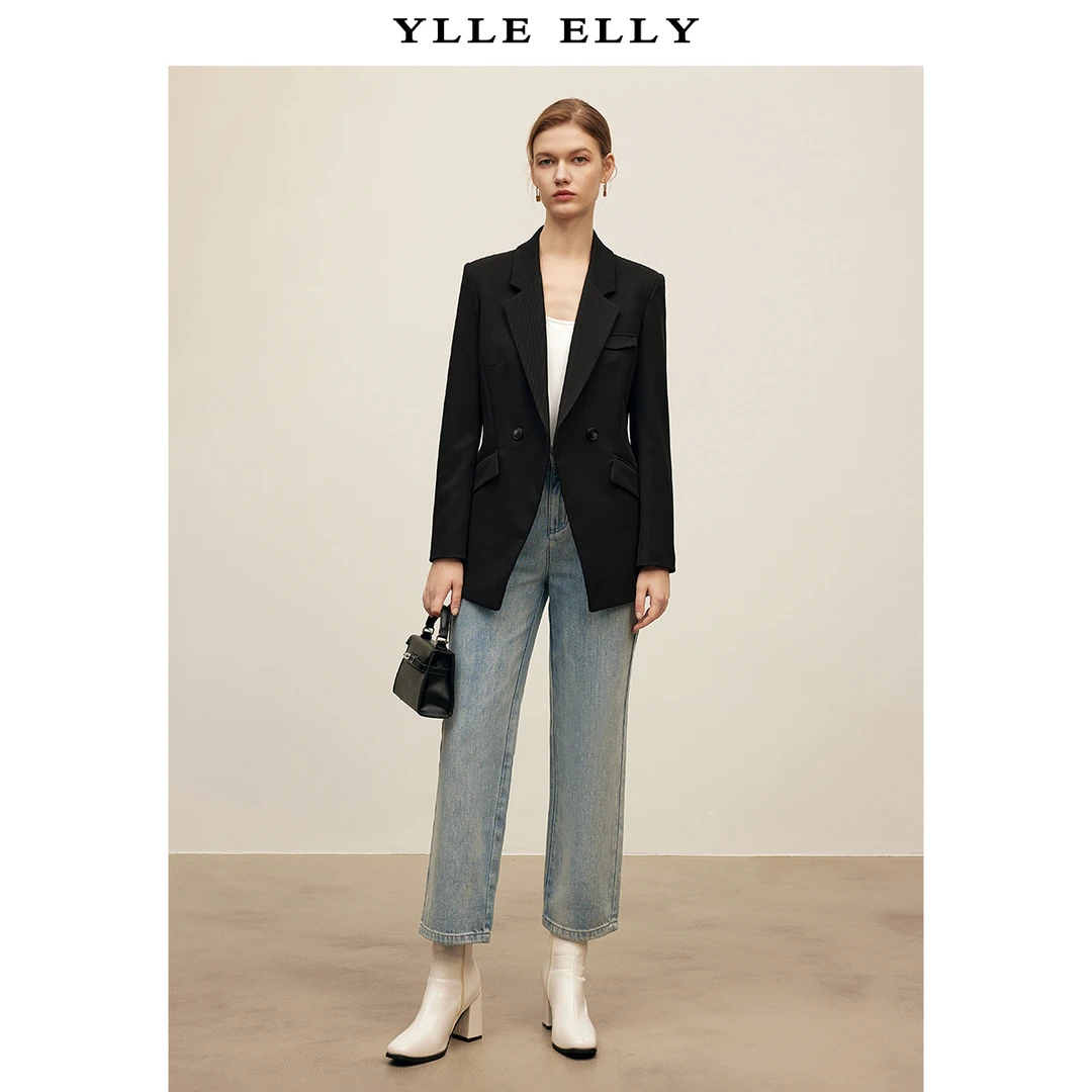 【丽公主】气质腰带收腰西装外套女时尚干练通勤西服Y423302704
