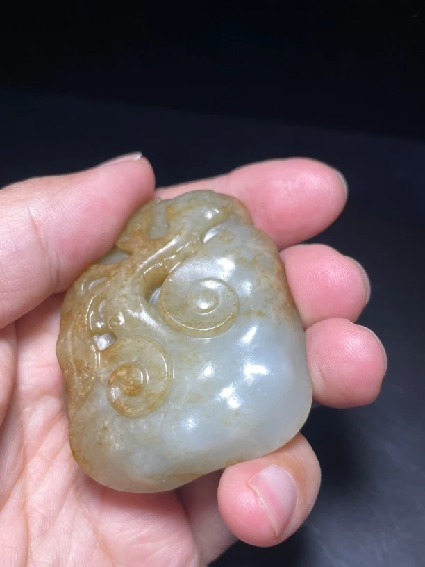 和田玉人生如意手玩件