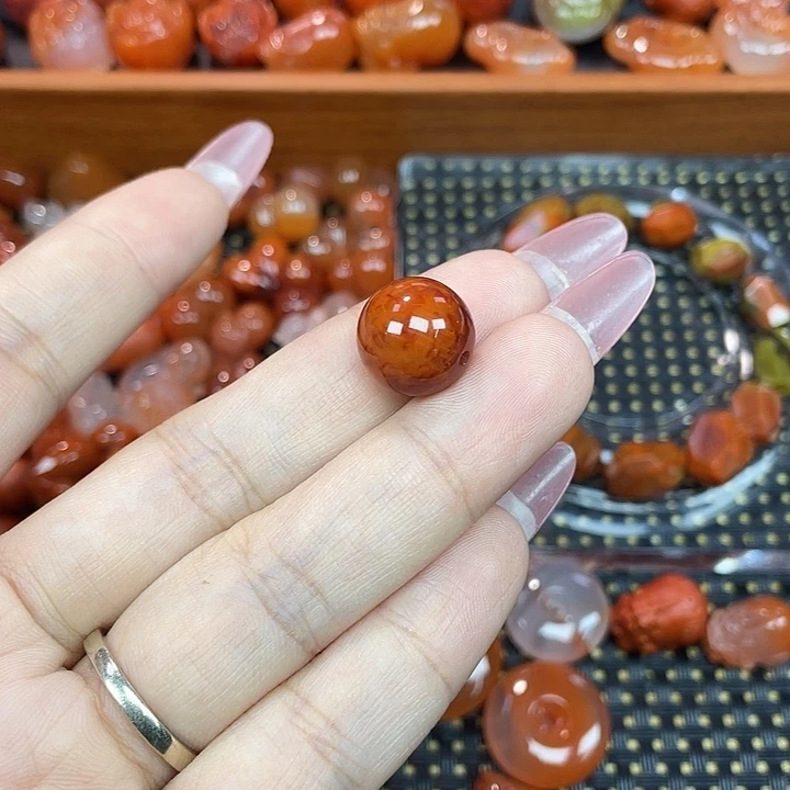 佛***说南红玛瑙未镶嵌颈饰单珠