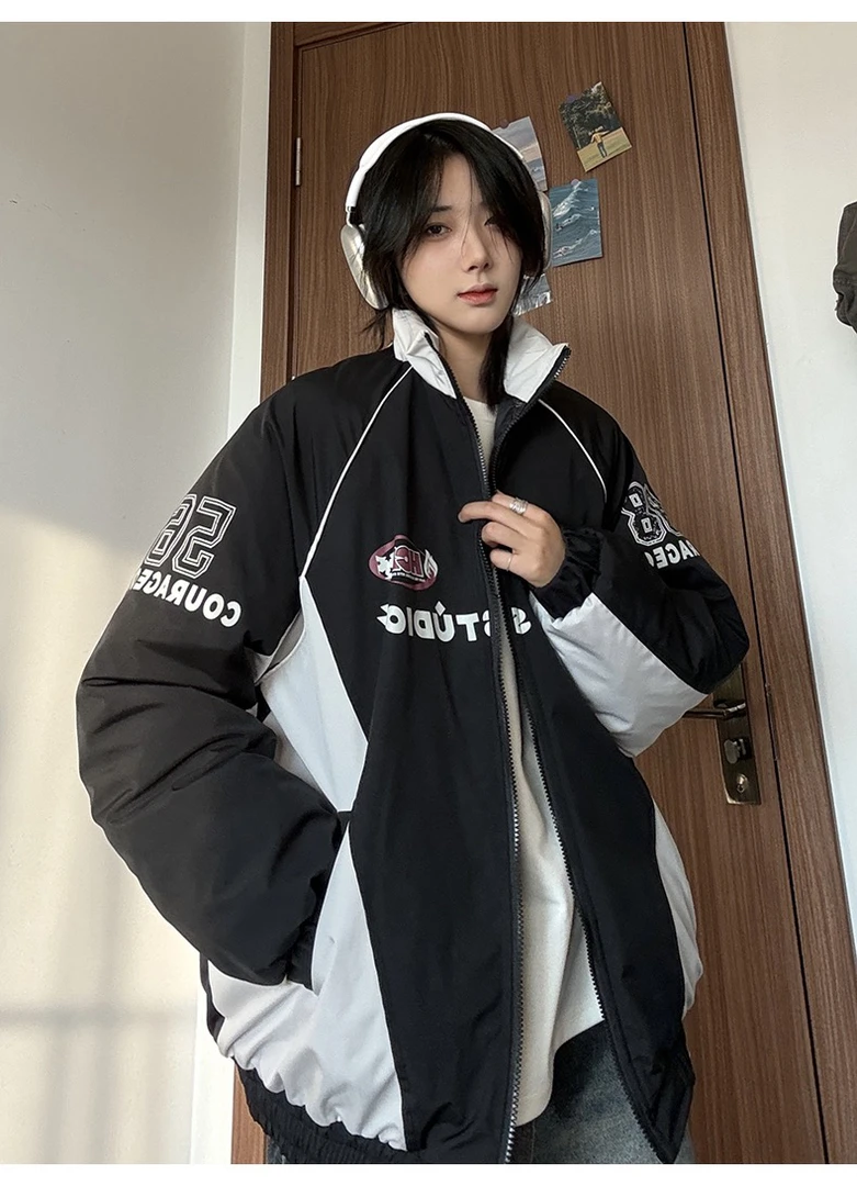 545机能风冲锋棉衣男女同款棉服